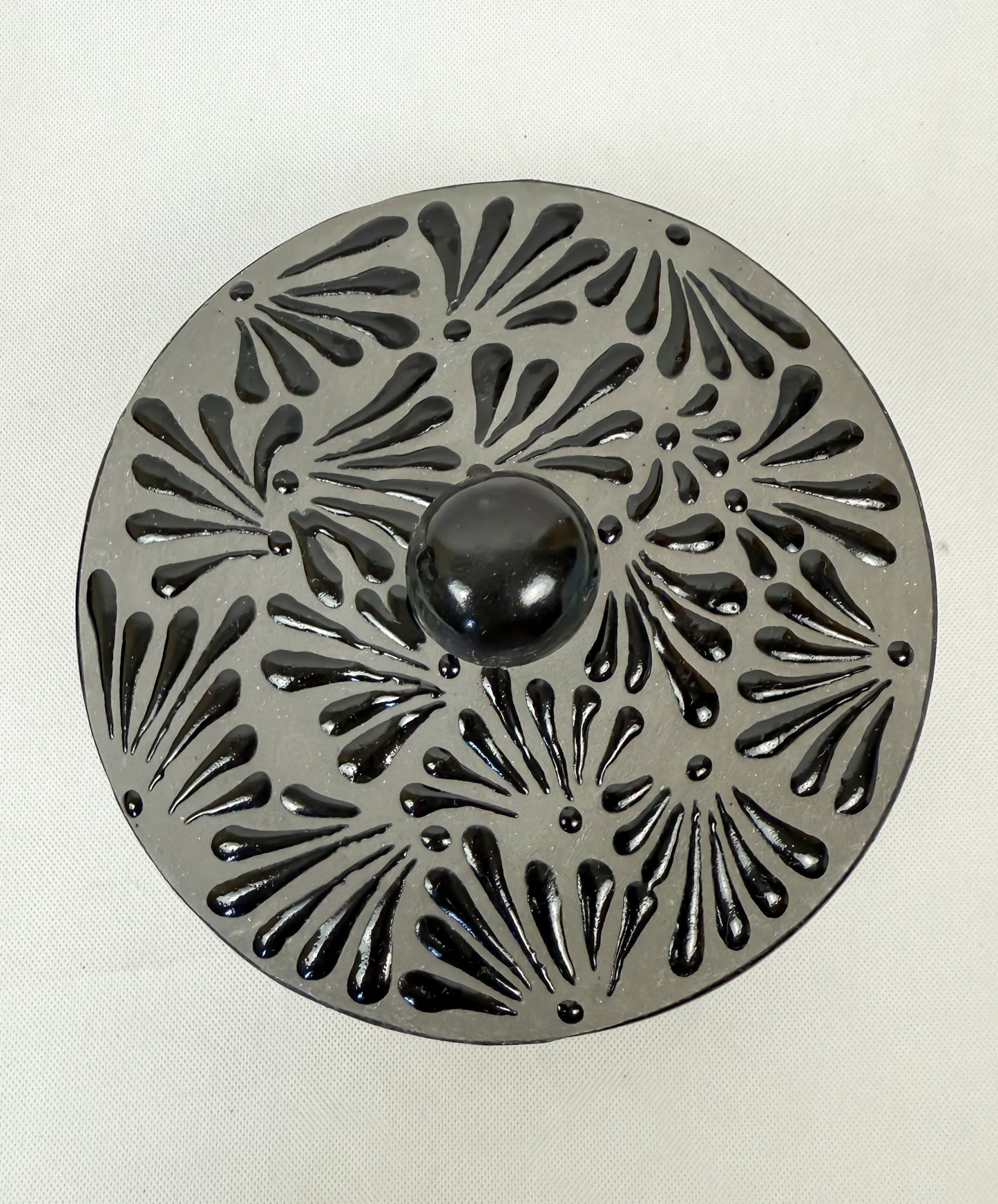 Black Talavera Style Tortilla Warmer - Tortillero Negro