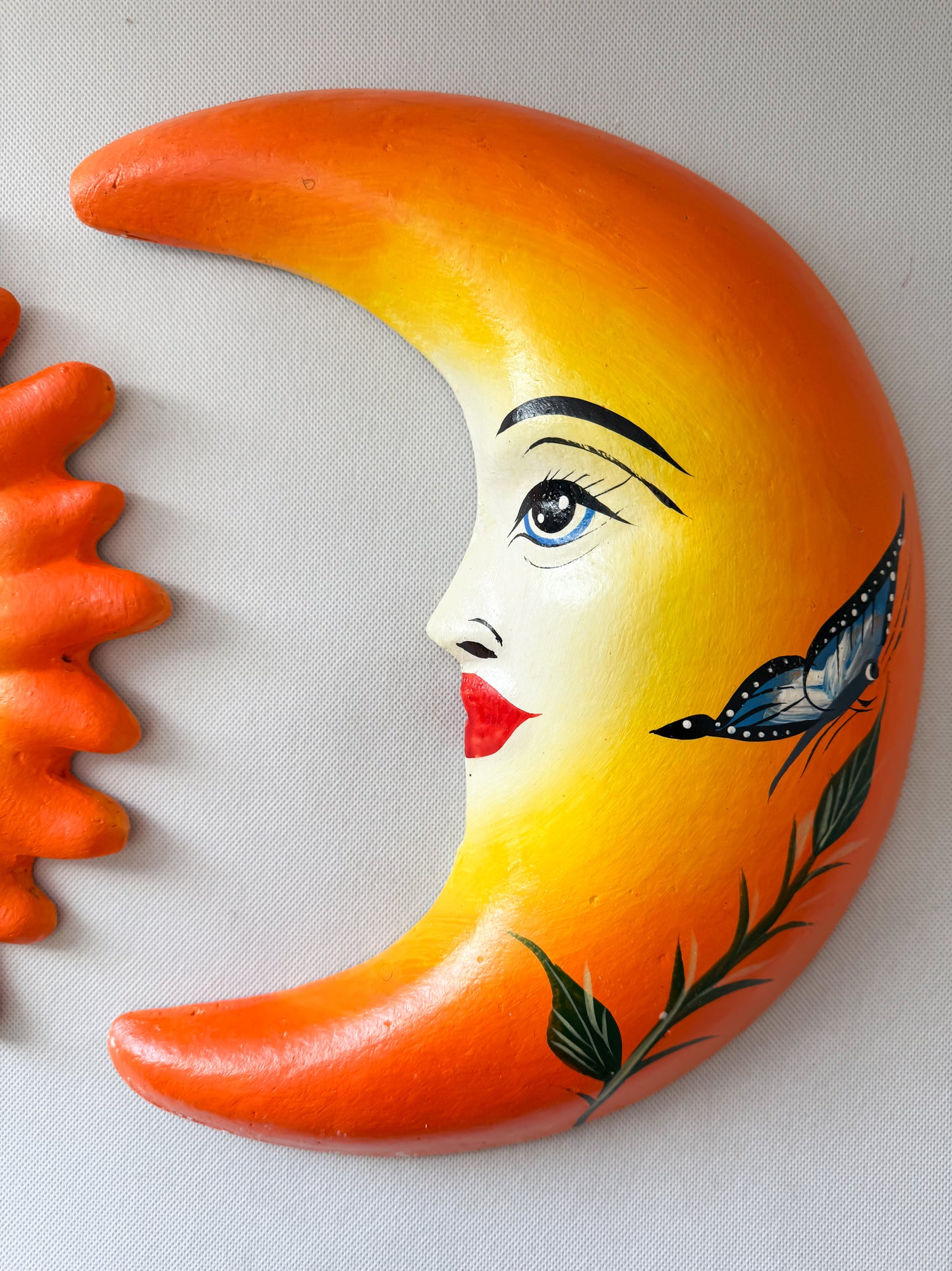 Mexican Sun And Moon Art Mexican Sun Art Wall Art Mexican Outdoor Wall Art Colorful Wall Art Mexican Wall Decor Mexican Home Decor