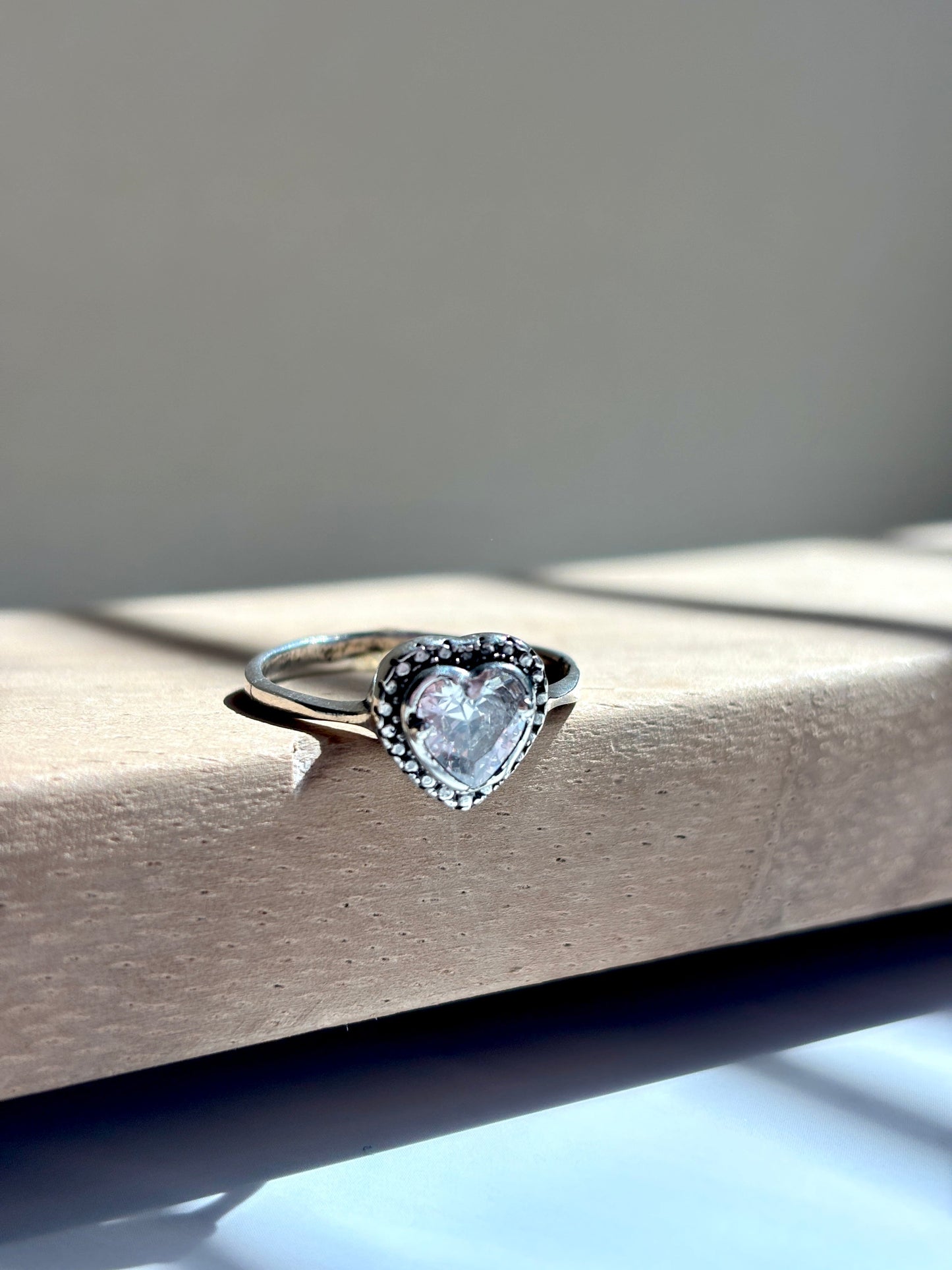 Silver 925 Heart Promise Ring - Anillo promesa con zirconia