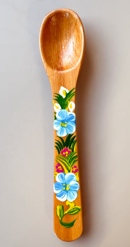 Mexican Spoons Colored Wooden Spoons Cucharas de Madera