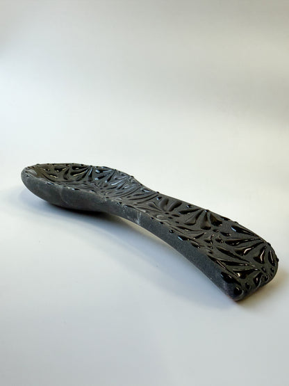 Mexican Talavera Style Spoon Rest Engobe - Porta Cuchara Engobe