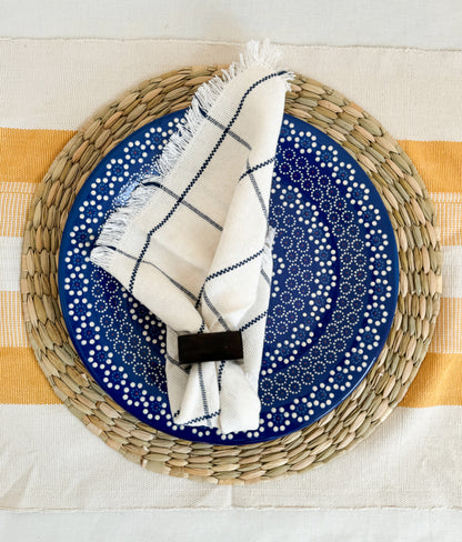 BLUE Plate Capulineado 5 Inches (Set of 4 plates)
