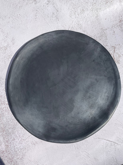 Oaxaca Black Pottery Plates 13” Clay Plates Dinner Plates Plato de Barro Negro