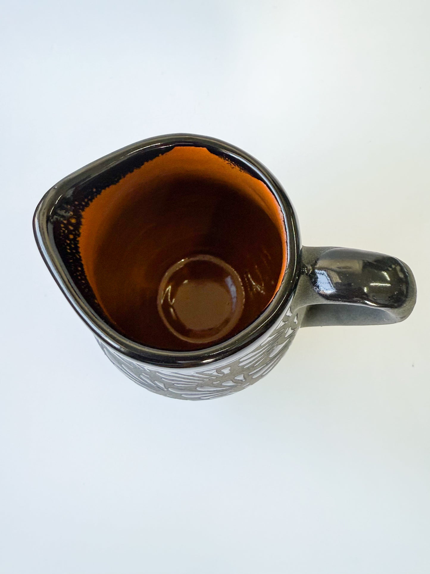 Mexican Black Talavera Style Tea Set Set 15pc Juego de Te