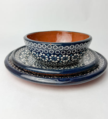 Capulineado Clay Pottery Dinnerware Set - Vajilla de Barro Capula