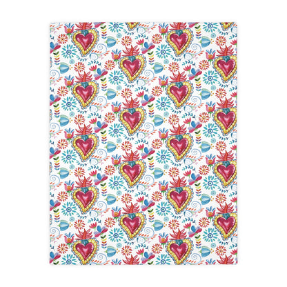 Sacred Hearts Soft Blanket - Cobija Corazones 60x80