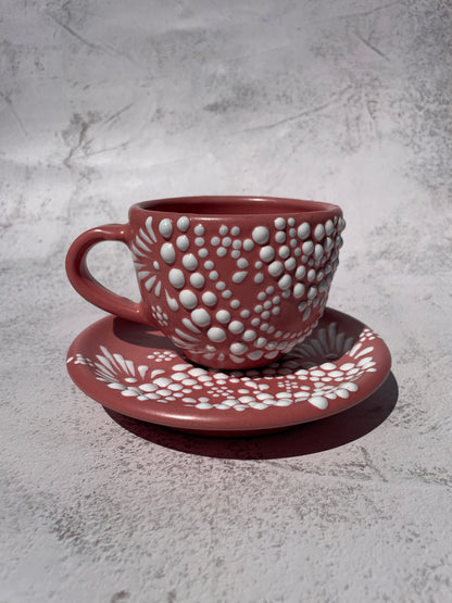 Talavera Mug Talavera Coffee Mug With Plate