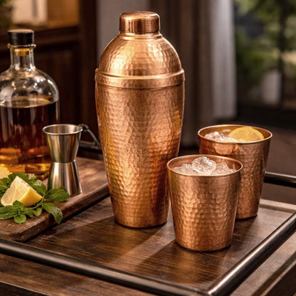 Mexican Handcrafted Copper Cocktail Shaker - Coctelera de Cobre