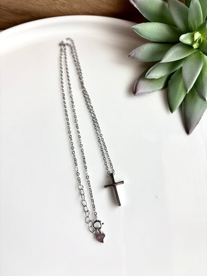 925 Sterling Silver Cross Necklace - Collar de Cruz plata 925