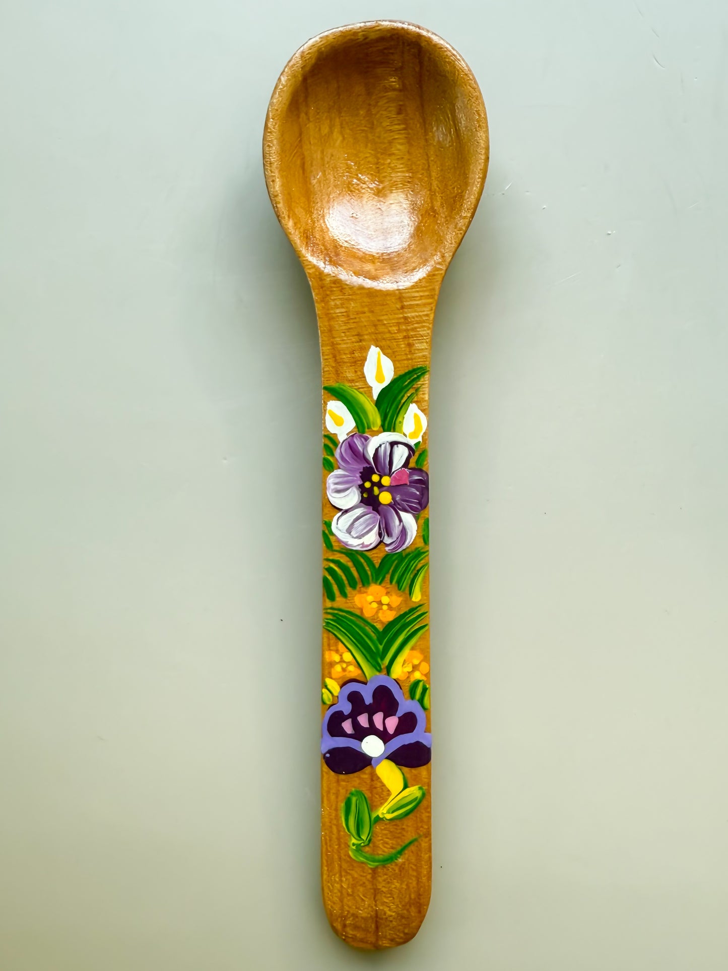 Mexican Spoons Colored Wooden Spoons Cucharas de Madera