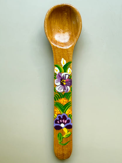 Mexican Spoons Colored Wooden Spoons Cucharas de Madera