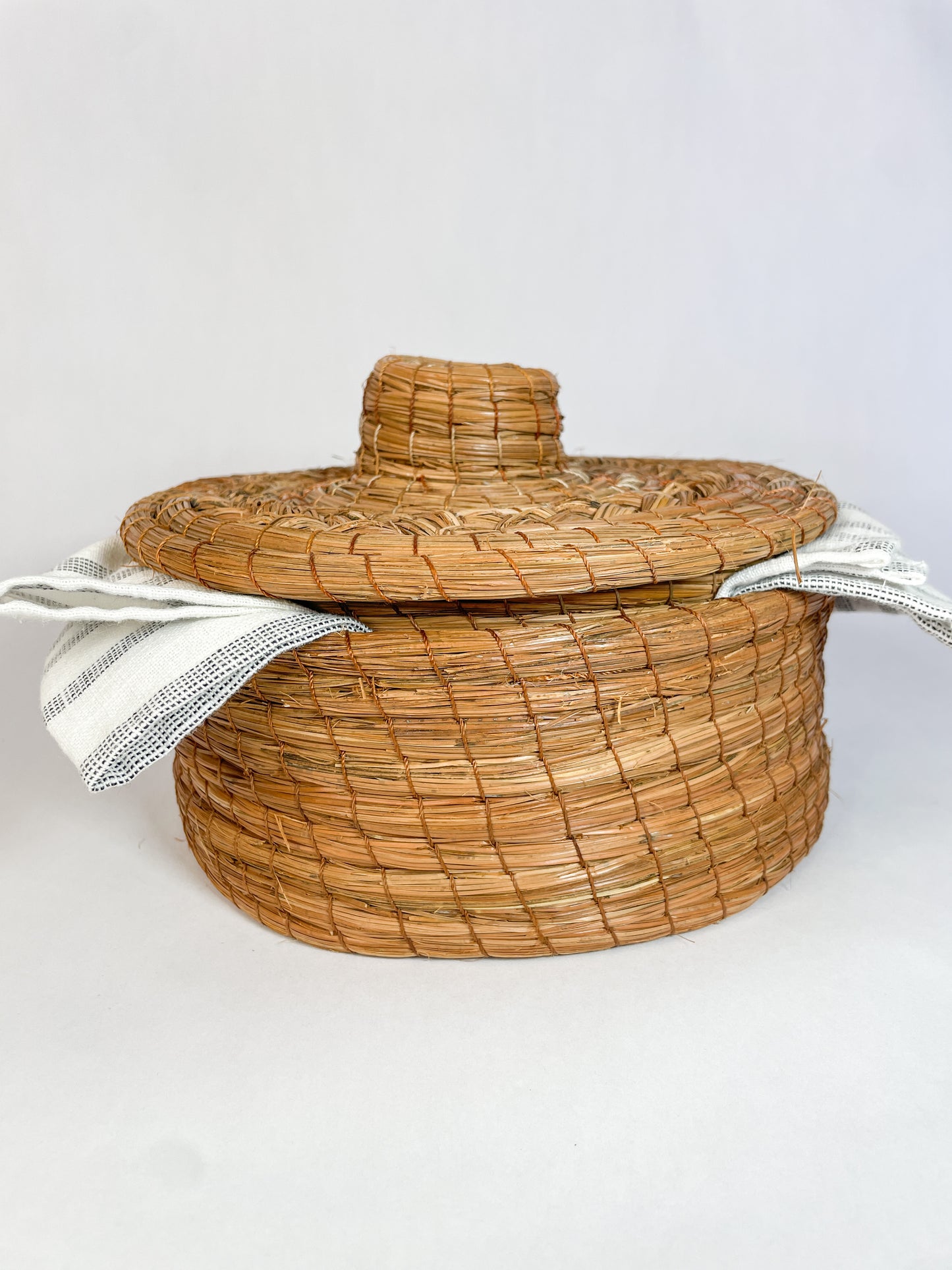 Mexican Pine Noodle Tortilla Warmer Handmade Rustic Tortillero