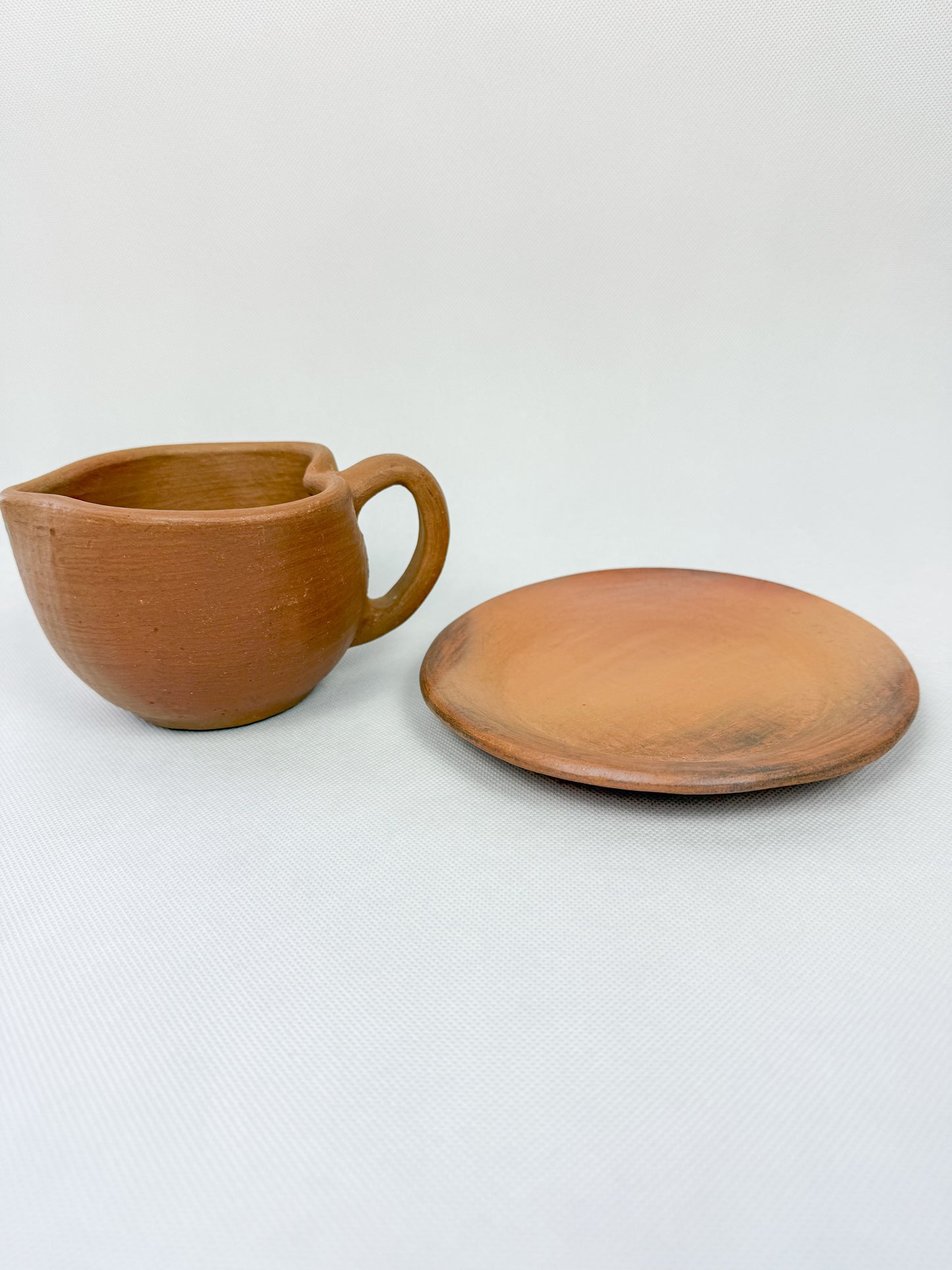 Oaxaca Red Clay Pottery Heart Mug Taza Corazon Heart Cup Oaxaca Clay