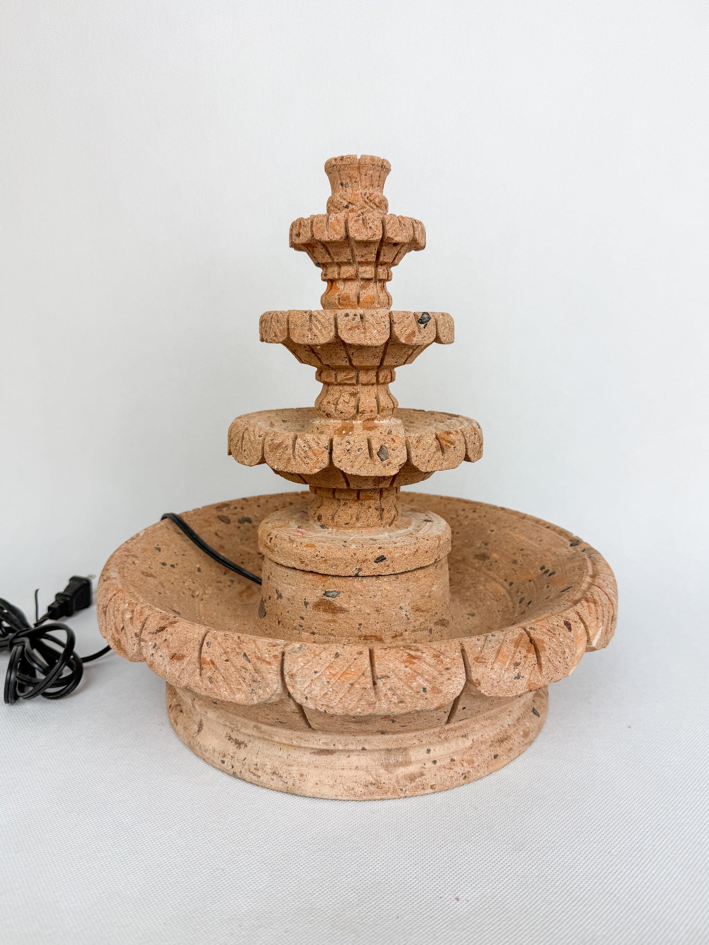 Sandstone 3 Tier Fountain 12"  - Fuente Cantera 12"
