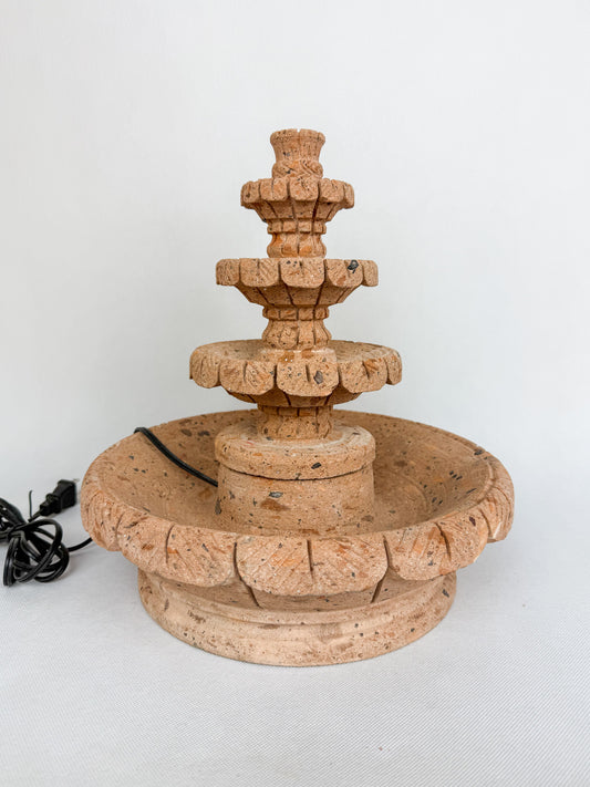 Sandstone 3 Tier Fountain 12"  - Fuente Cantera 12"