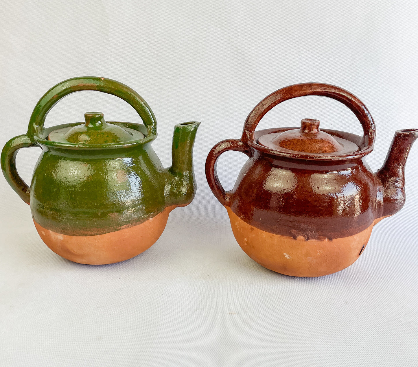 Tonala Mexican Tea Pot Tetera de Barro Lead Free Pottery Tea Pot Mexican Clay Pot