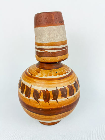Mexican Clay Botellon Bottle 2 Liters Botellon de Barro Terracotta