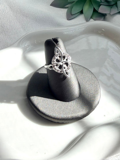 Silver 925 Witch Knot Ring Protection Ring - Anillo de Plata 925