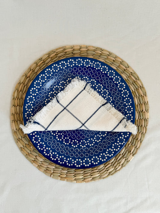 BLUE Plate Capulineado 5 Inches (Set of 4 plates)