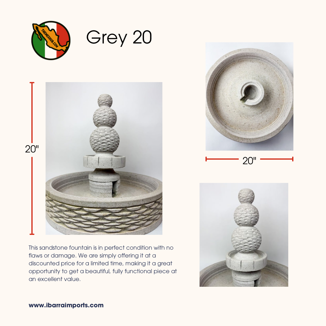 Sandstone Water Fountain Tier Outdoor DISCOUNTED