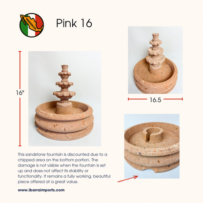 Sandstone Water Fountain Tier Outdoor DISCOUNTED