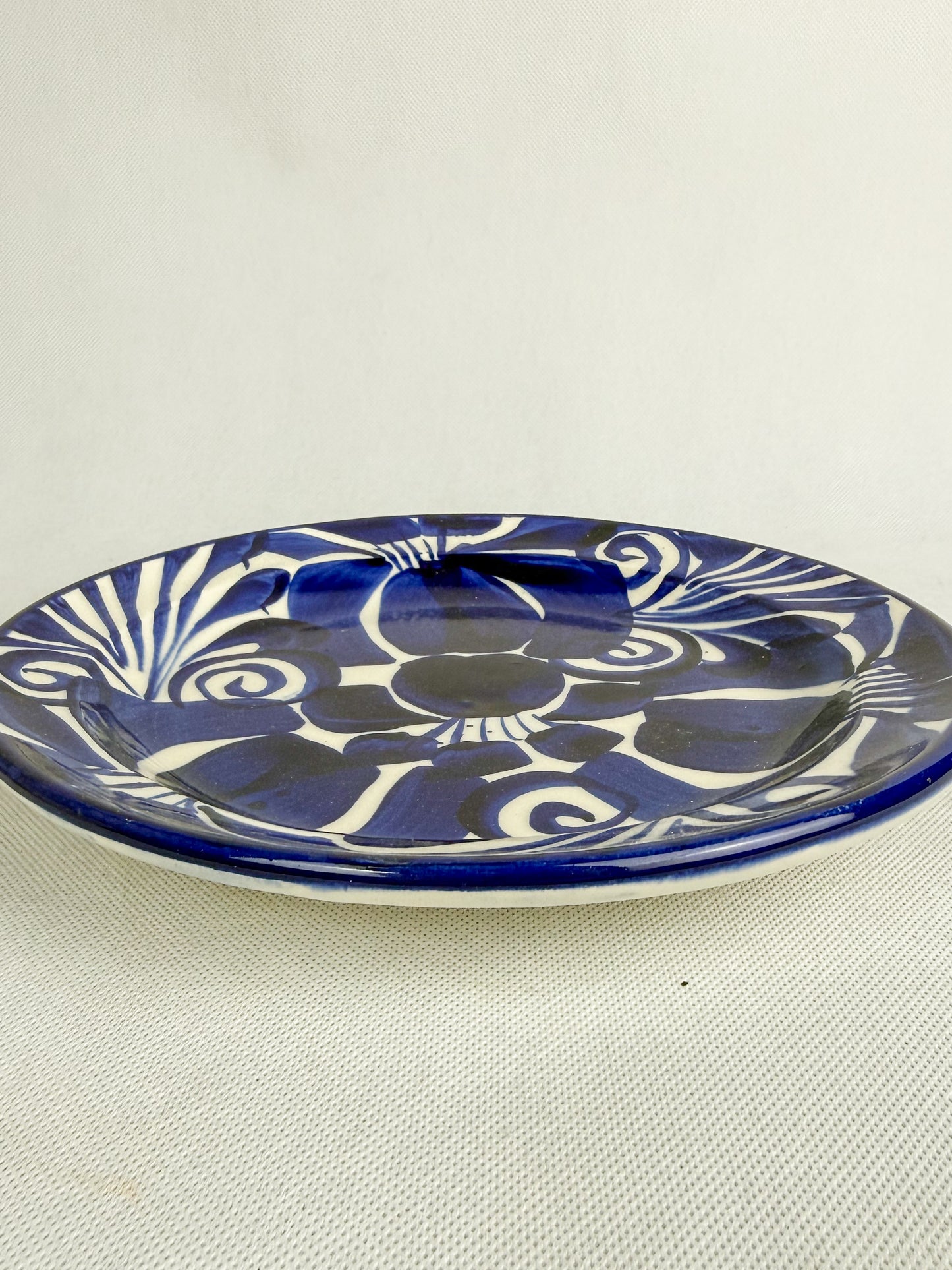 Blue And White Mexican Ceramic Plates - Platos Ceramica