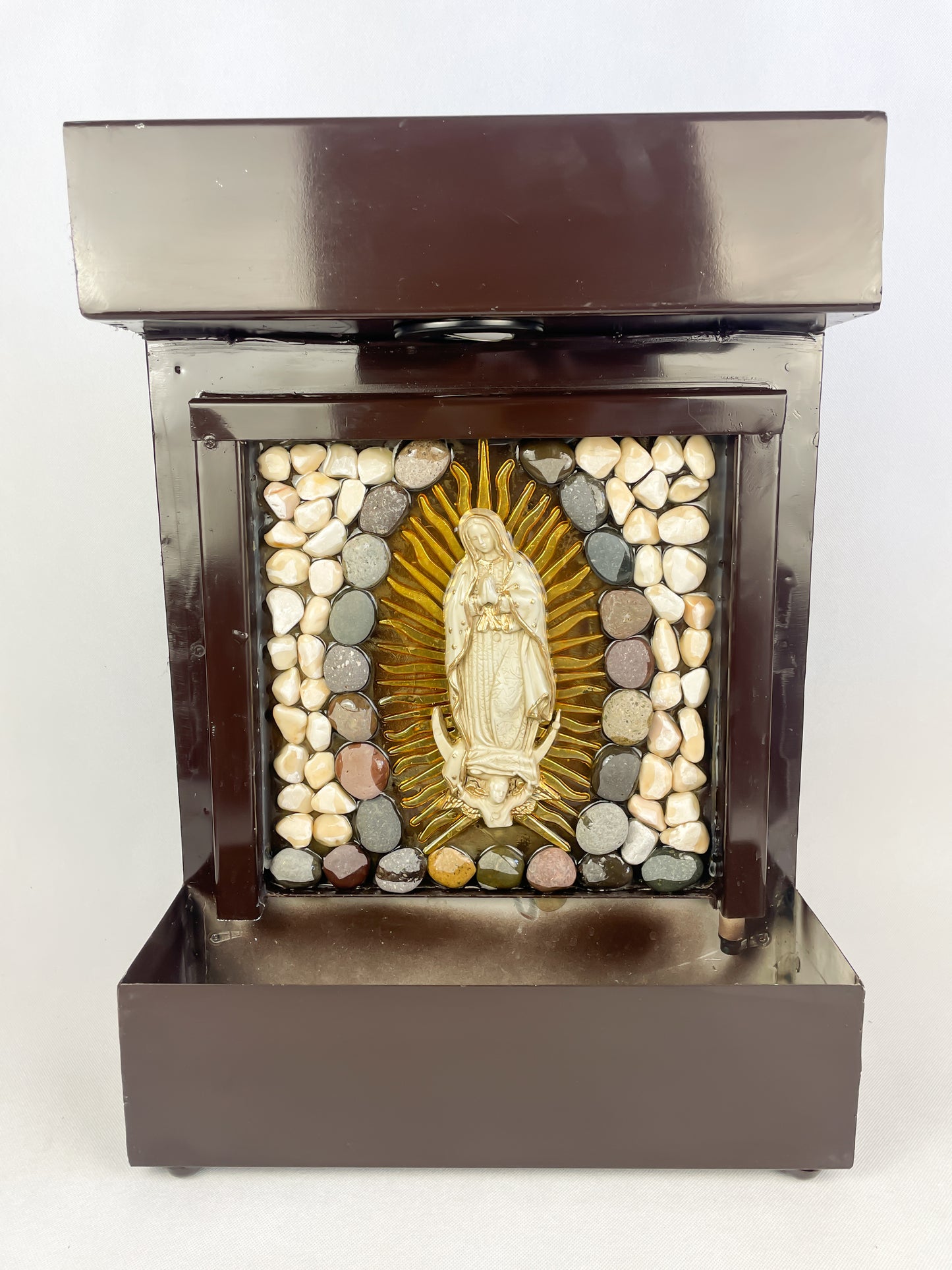 Metal Wall Indoor Fountain Virgen Guadalupe Imagen Ultima Cena Virgen Guadalupe Fuente Pared