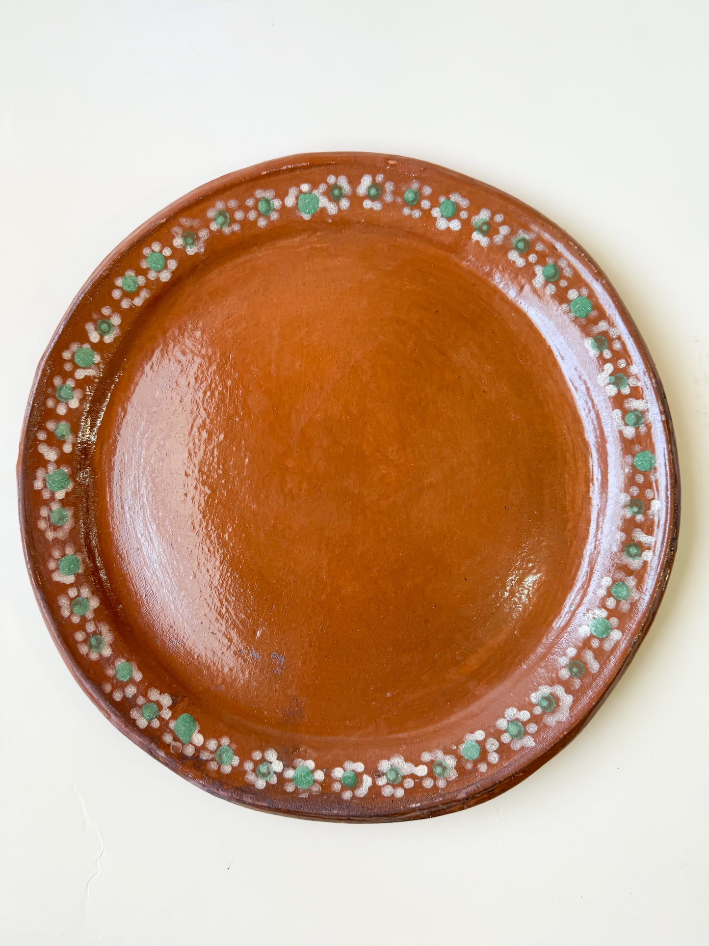 Mexican Clay Dinner Plates Set Round Mexican Plates
