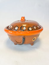 Load image into Gallery viewer, Michoacan Mexican Clay Bowl with Lid Marranito Salsera Mexican Marranitos Puerquitos
