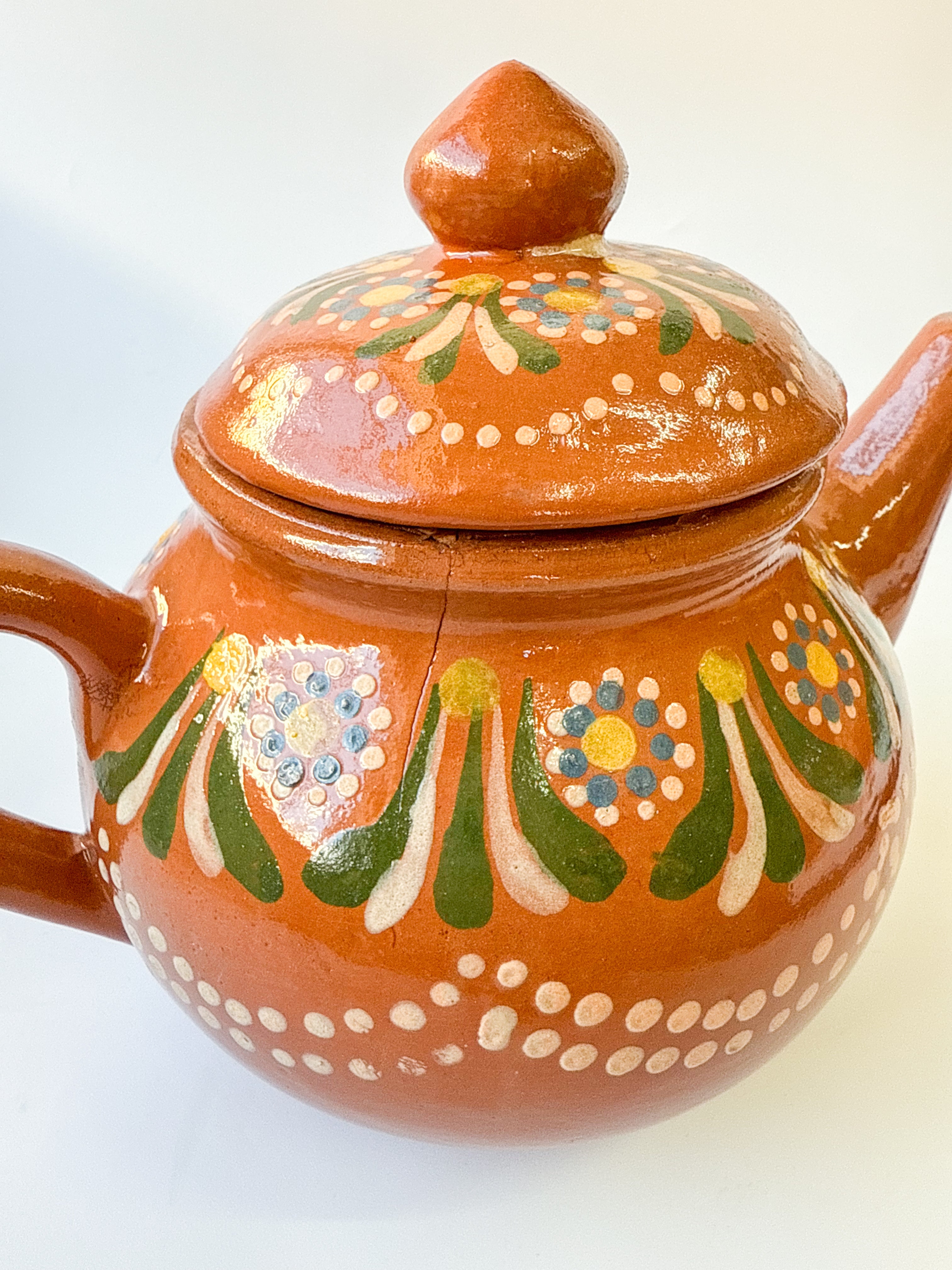 Michoacan Clay Tea Pot Kettle- Tetera de Barro – TheMexHub
