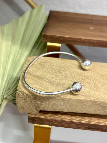 925 Sterling Silver Cuff Bracelet - Pulsera de plata Minimalista