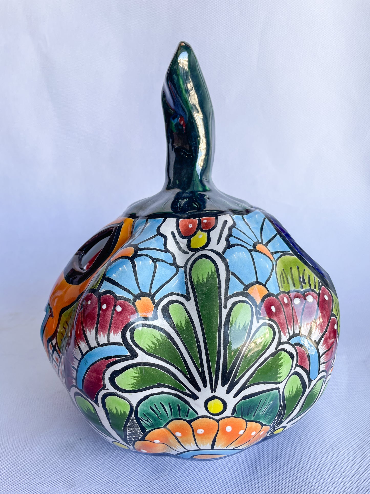 Mexican Pumpkin Talavera Pottery Pumpkin Candle Holder Pumpkin Patch Decorations Pumpkin Halloween Decor Pumpkin Fall Decor Pumpkin Porch Decor