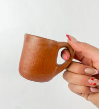 Load image into Gallery viewer, Oaxaca Red Clay Pottery Heart Mugs Set of 2 Mexican Red Clay Pottery Oaxaca Clay Pottery San Marcos Tlapazola Red Clay Pottery

