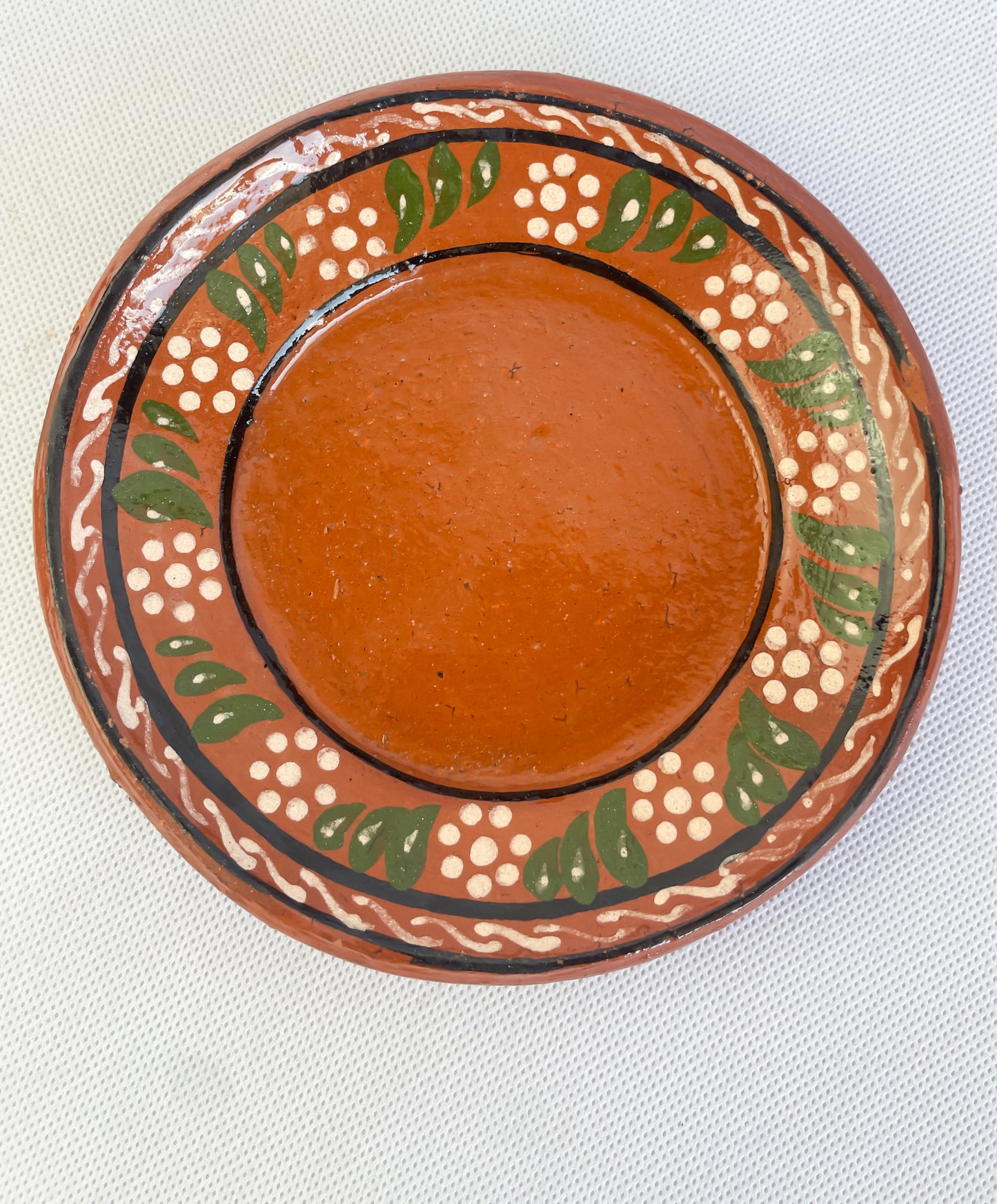 Michoacan Mexican Clay Mug and Plate Set Lead Free Clay Mug Taza