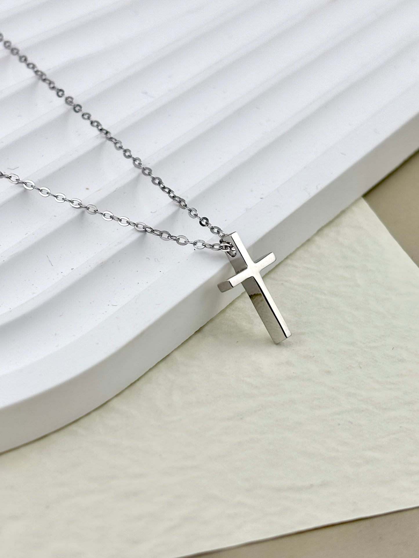 925 Sterling Silver Cross Necklace - Collar de Cruz plata 925