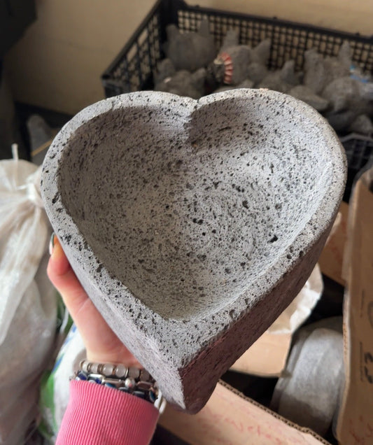 Original Heart Molcajete 100% Volcanic - Molcajete Corazon