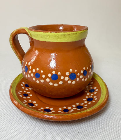 Michoacan Red Clay Pottery Dinnerware Set 36 Pc Clay Bowls Mexican Red Clay Vajilla de Barro