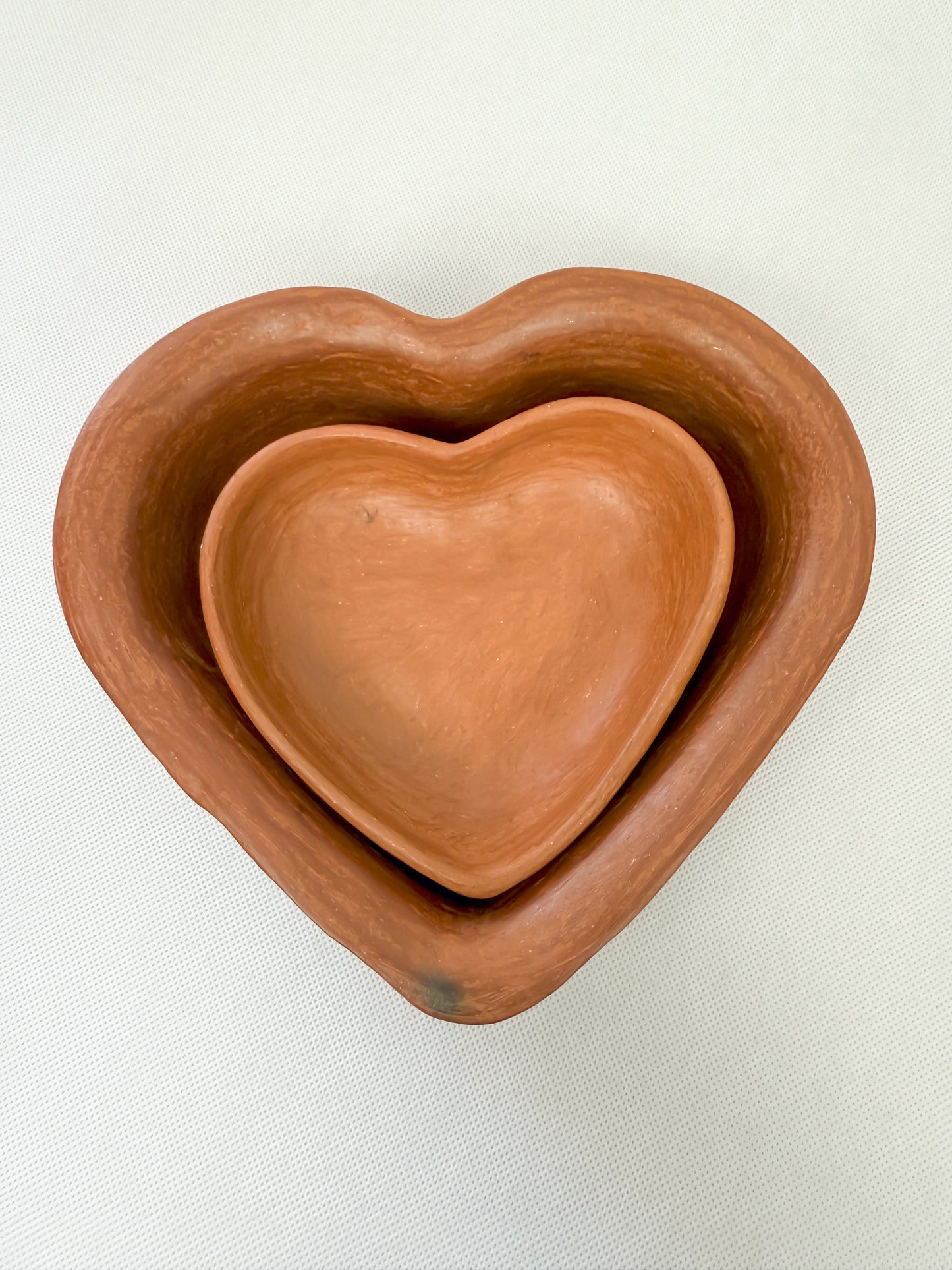 Oaxaca Red Clay Pottery Heart Bowls Mexican Red Clay Pottery Oaxaca Clay Pottery San Marcos Tlapazola Red Clay Pottery