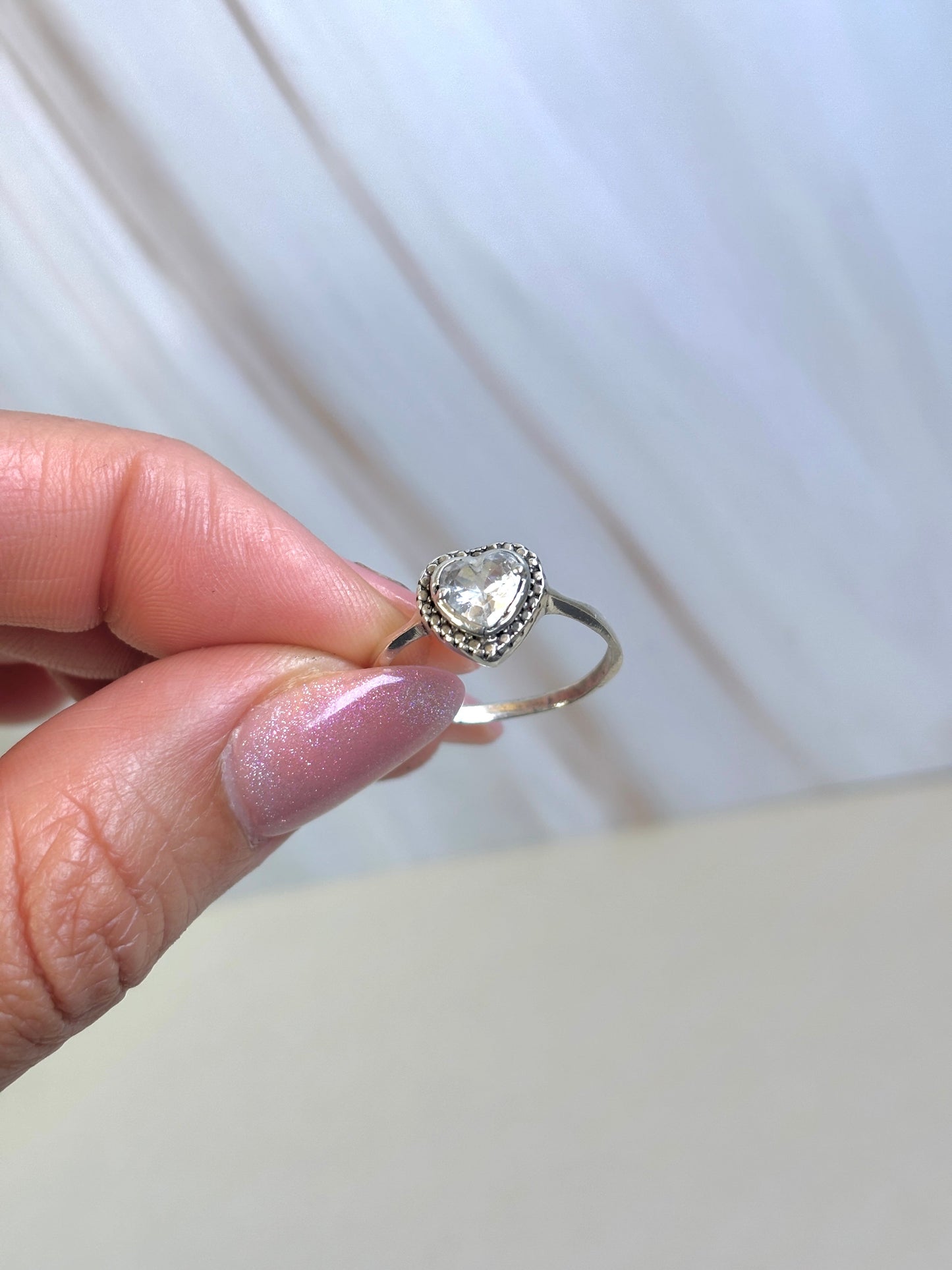 Silver 925 Heart Promise Ring - Anillo promesa con zirconia