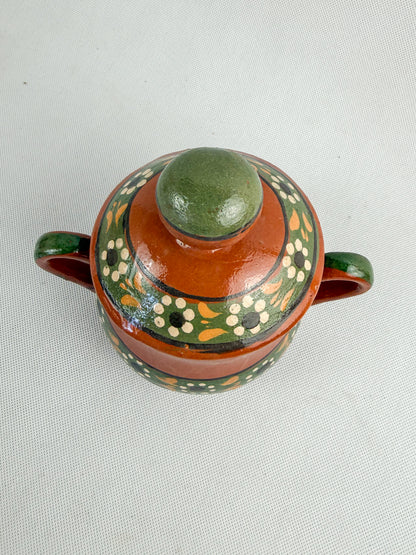 Traditional Mexican Tea Pot Set 16pc - Juego de Te Barro