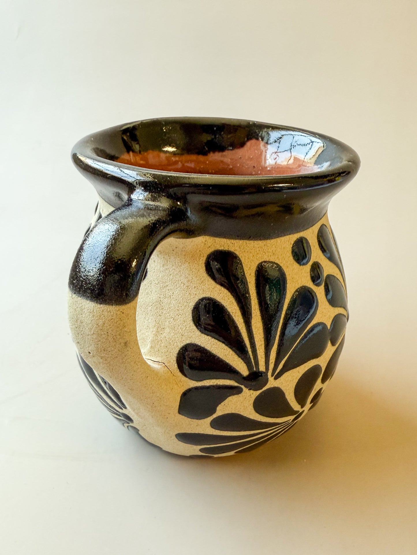 Mexican Clay Mugs Engobe Colorful Tazas De Barro Talavera Coffee Mug