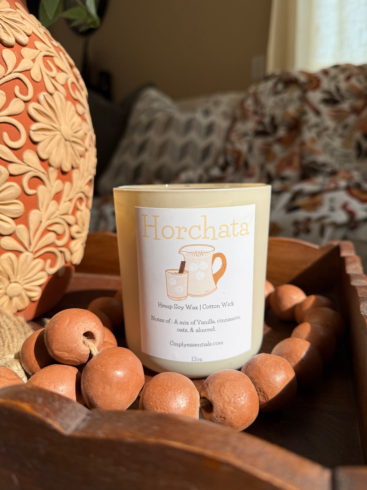 Horchata Candle Scented Candle Mexican Candle 12 oz