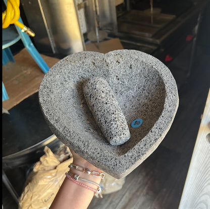 Original Heart Molcajete 100% Volcanic - Molcajete Corazon