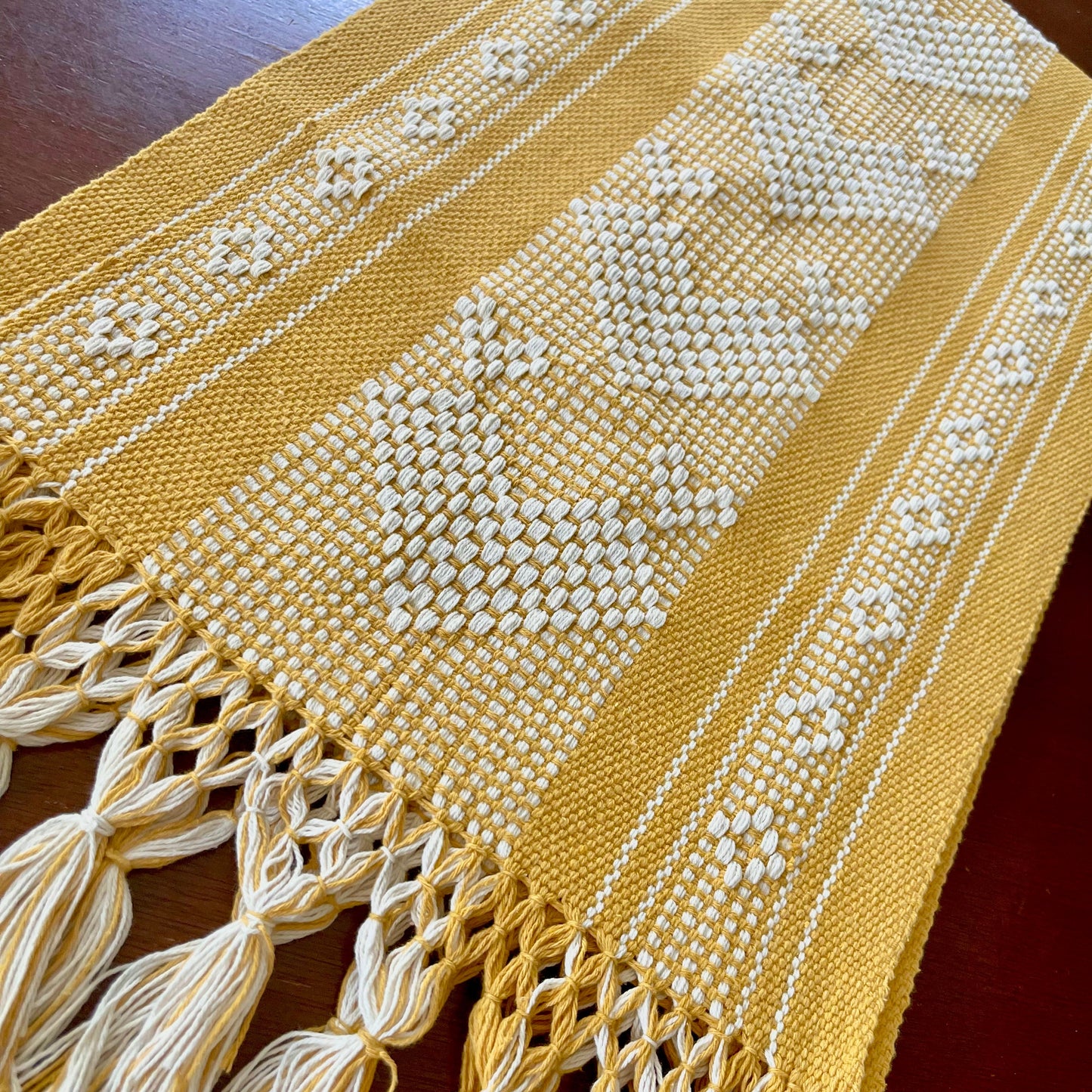 Oaxaca Handwoven Table Runner “Sol”