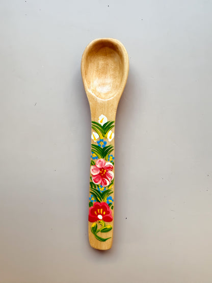 Mexican Spoons Colored Wooden Spoons Cucharas de Madera