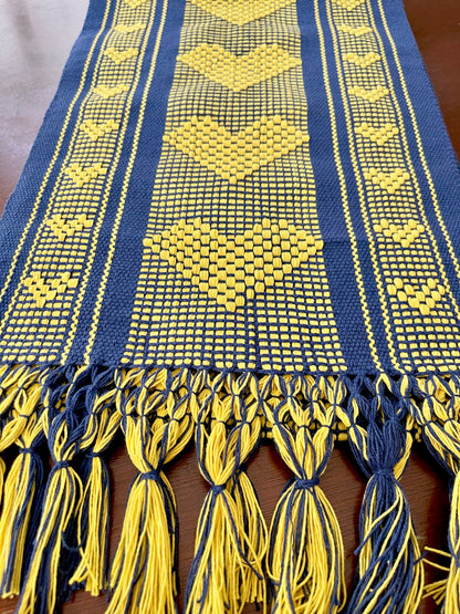 Oaxaca Handwoven Table runner “Cobalto”