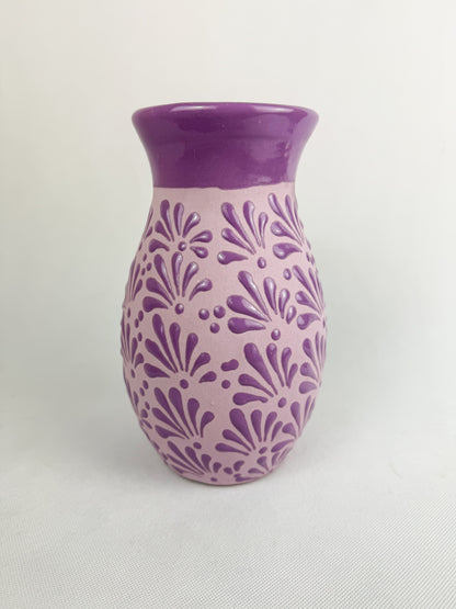 Talavera Style Flower Vase 9 Inch Centerpiece Colorful Florero