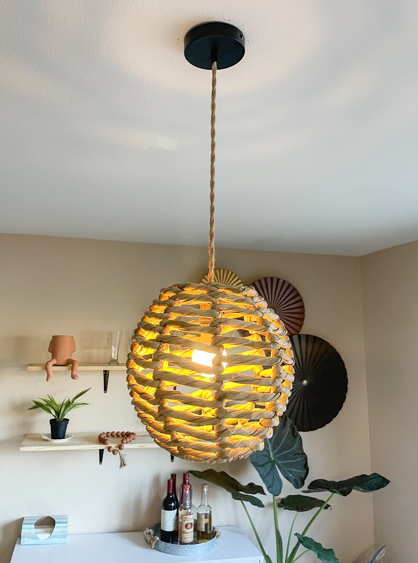 Tulum Decor Style Lights Boho Mexican Handmade Pendant Light Tulum Style Chandelier