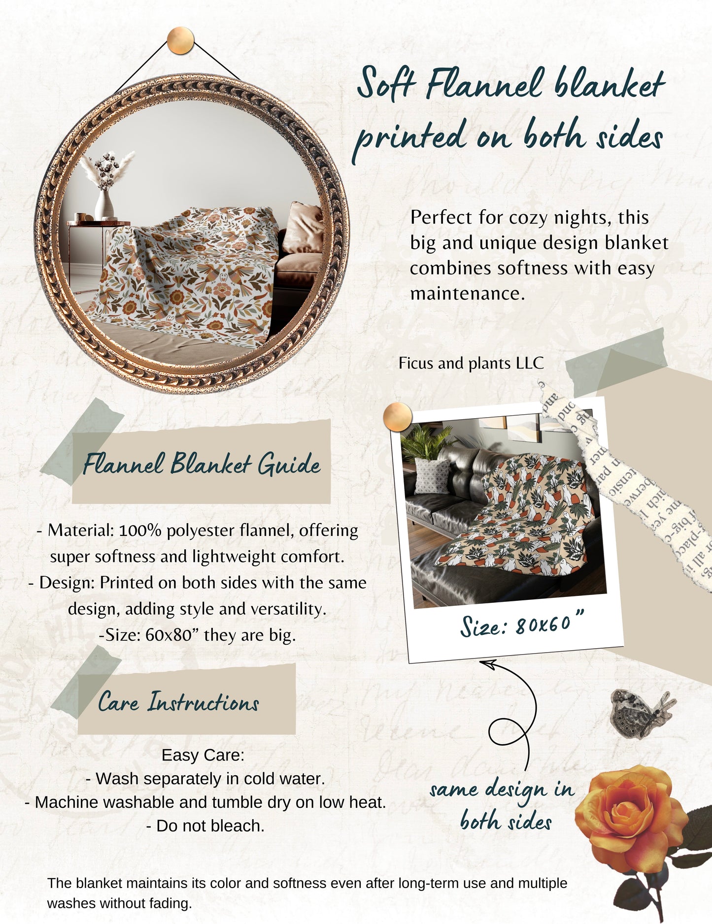 Sacred Hearts Soft Blanket - Cobija Corazones 60x80