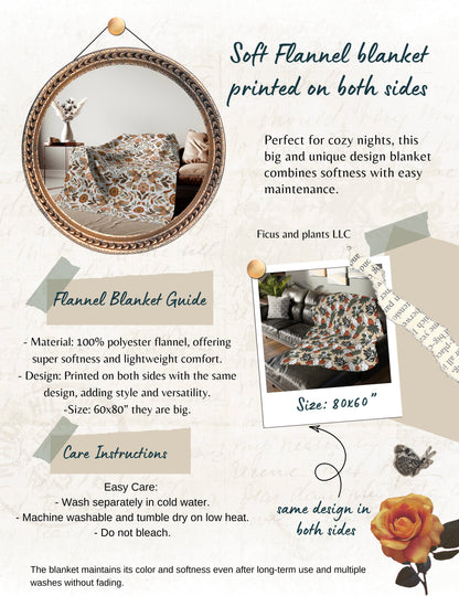 Sacred Hearts Soft Blanket - Cobija Corazones 60x80